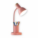 Lampa Biurkowa Skandynawska z Pojemnikiem na Długopisy i Regulowaną Głowicą ##POS:11##