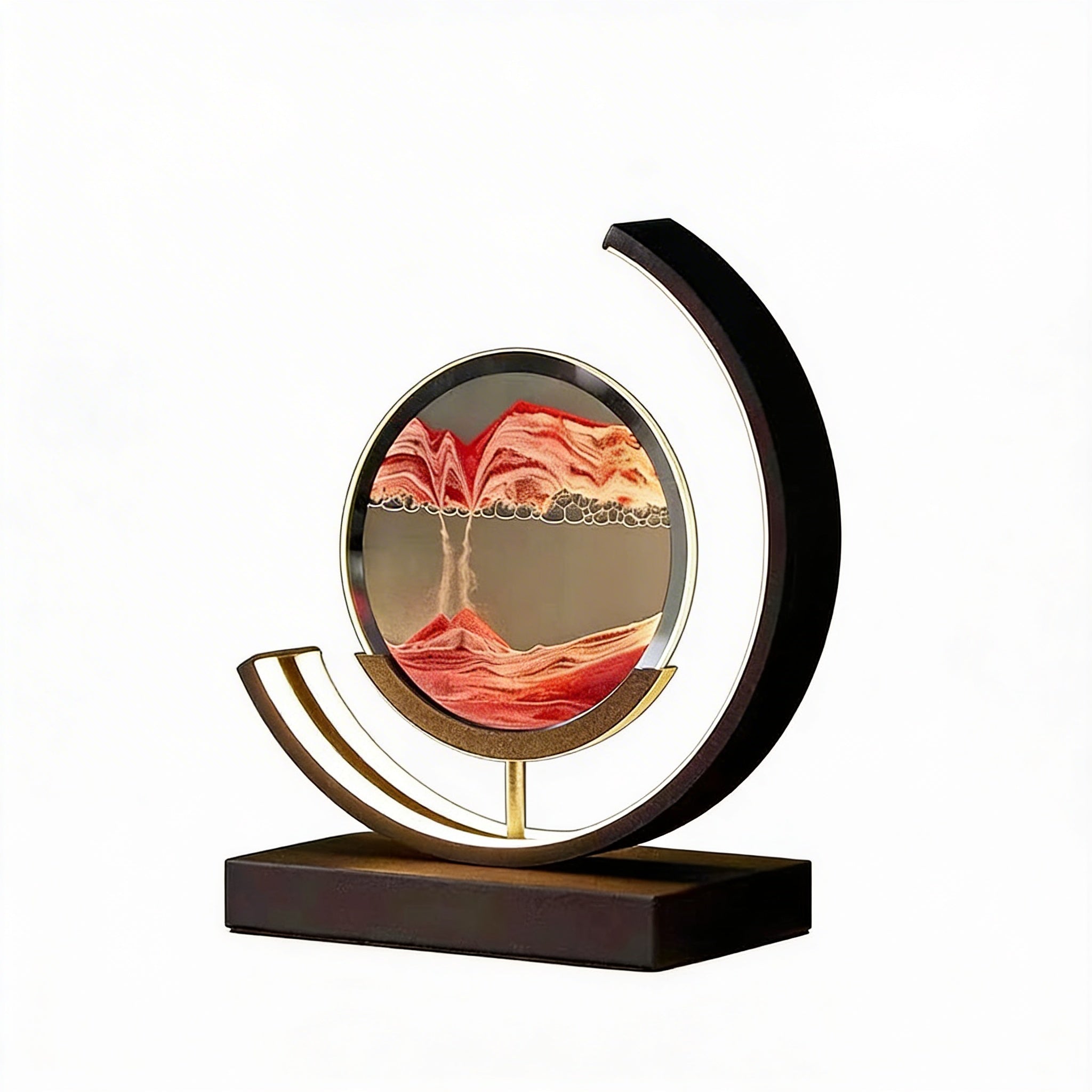 Lampa Dekoracyjna z Ruchomym Piaskiem i Podświetleniem LED