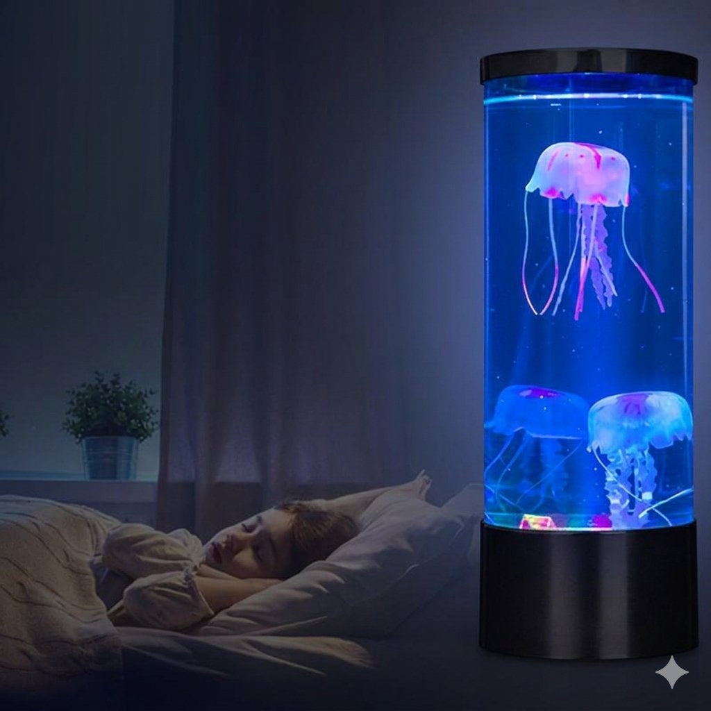 Lampa LED z Pływającymi Meduzami