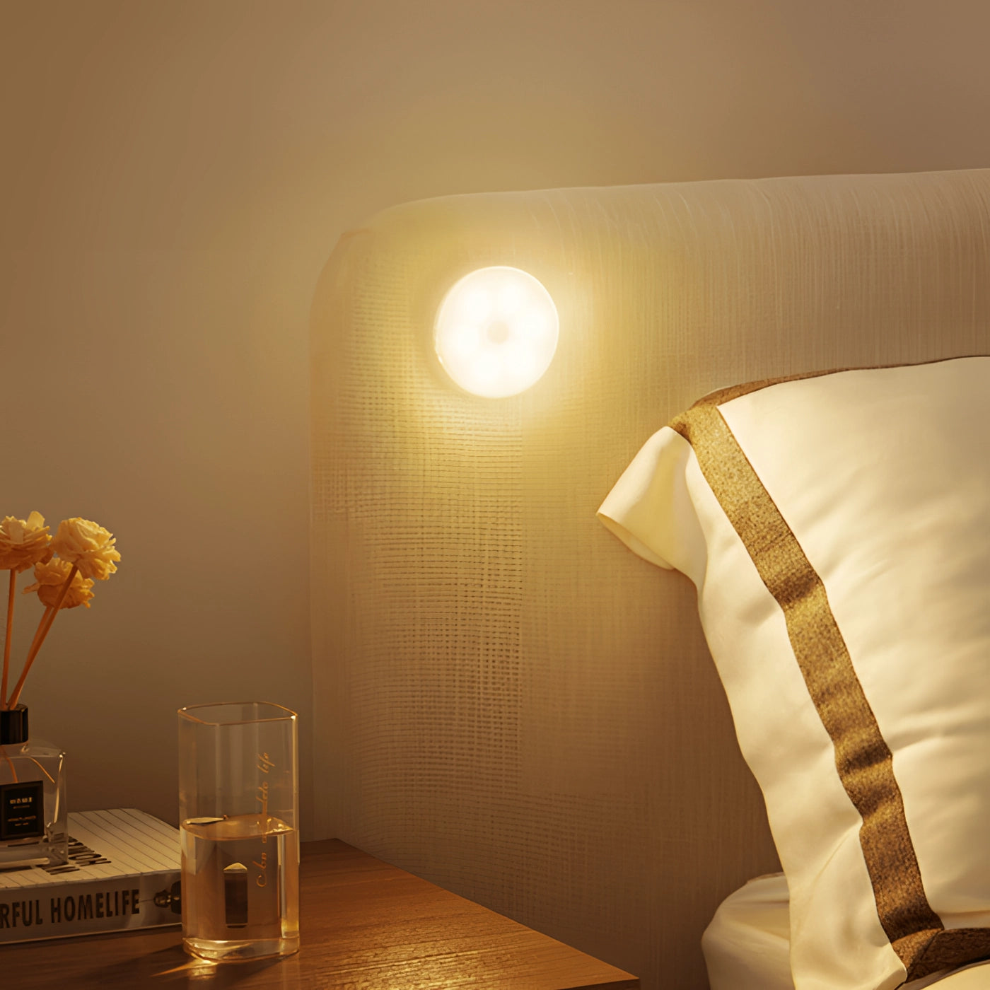 Lampa Nocna z Czujnikiem Ruchu Bezprzewodowa z Magnetycznym Montażem