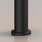Lampa Ogrodowa Słupkowa Nowoczesna z Ryflowanym Kloszem na Zewnątrz