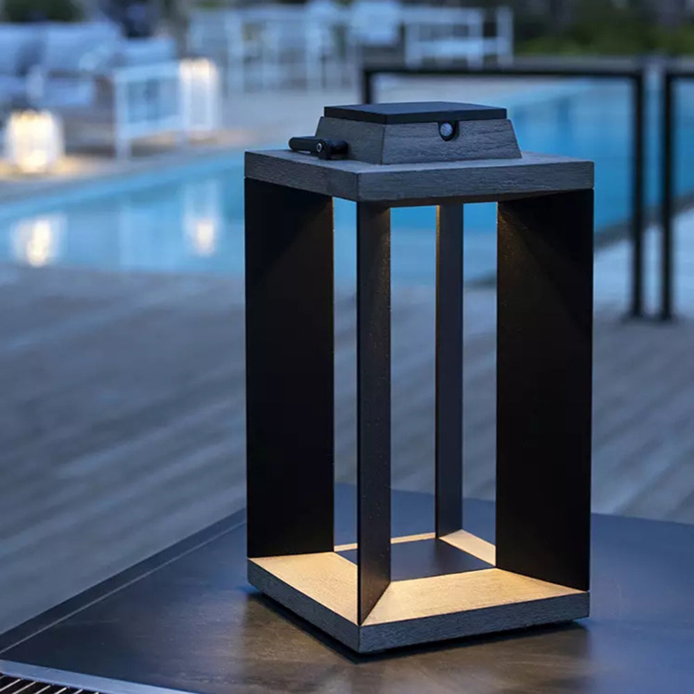 Lampa Ogrodowa Solarna Nowoczesna z Panelem Słonecznym na Taras i Patio