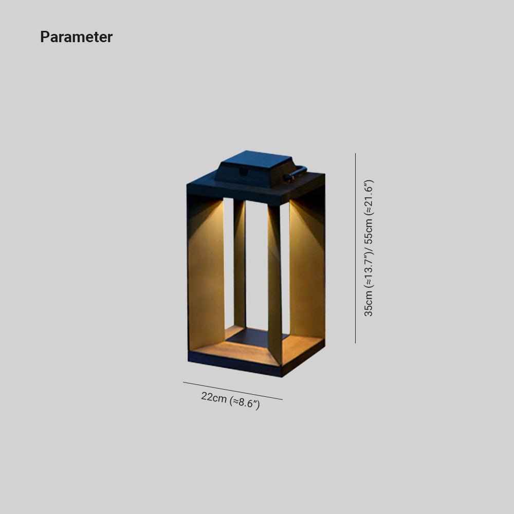 Lampa Ogrodowa Solarna Nowoczesna z Panelem Słonecznym na Taras i Patio ##POS:7##