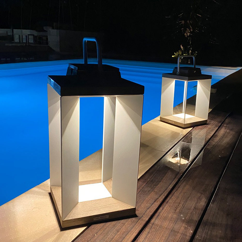 Lampa Ogrodowa Solarna Nowoczesna z Panelem Słonecznym na Taras i Patio