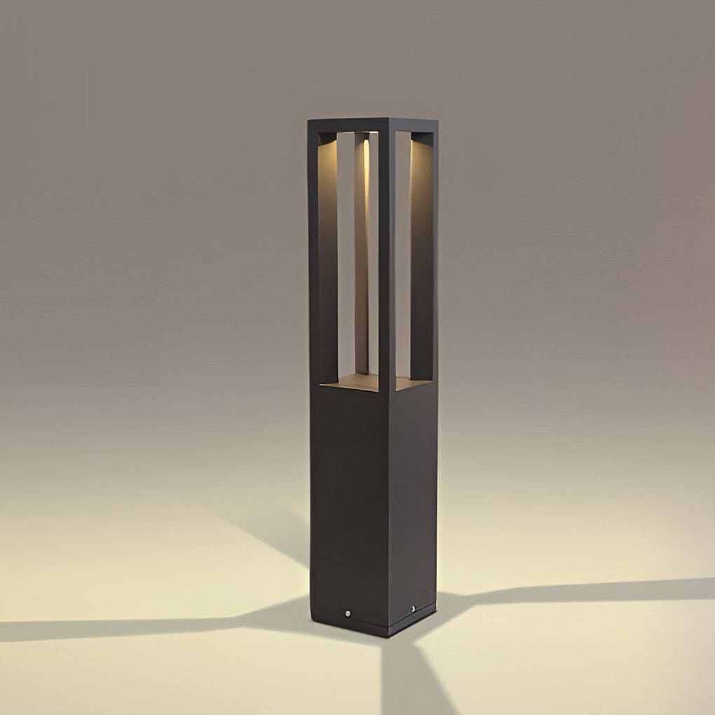 Lampa Ogrodowa Zewnętrzna Modernistyczna ze Zintegrowanym Źródłem Światła na Ścieżkę i Podjazd