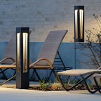 Lampa Ogrodowa Zewnętrzna Modernistyczna ze Zintegrowanym Źródłem Światła na Ścieżkę i Podjazd