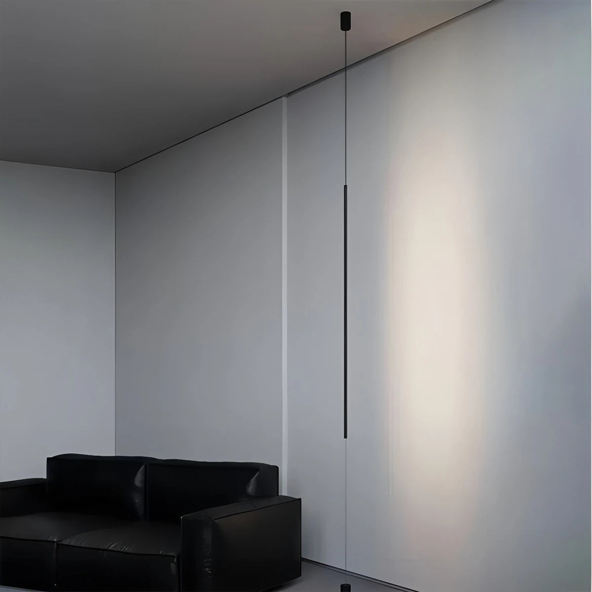 Lampa Podłogowa Minimalistyczna LED od Podłogi do Sufitu z Regulowaną Wysokością