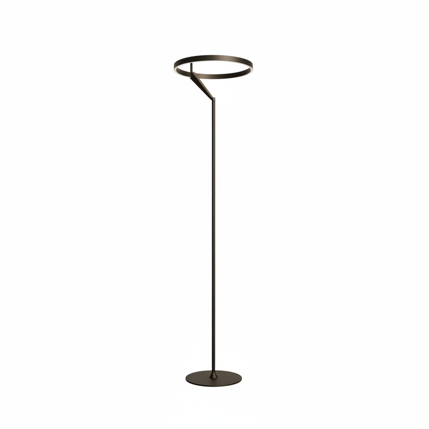 Lampa Podłogowa Modernistyczna z Pierścieniem Świetlnym i Funkcją Ściemniania