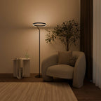 Lampa Podłogowa Modernistyczna z Pierścieniem Świetlnym i Funkcją Ściemniania