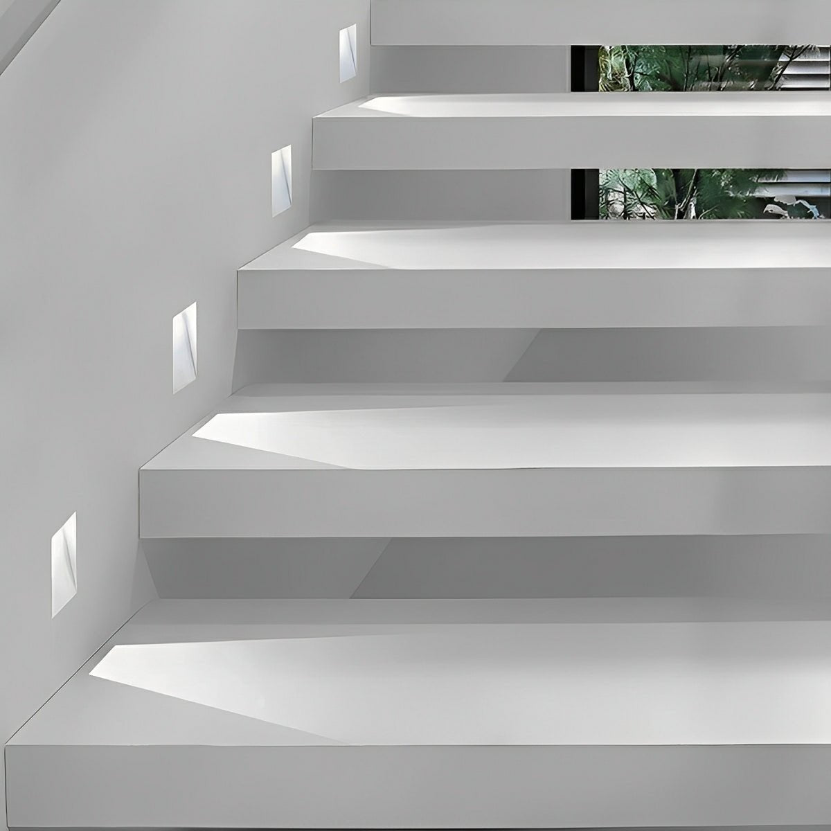 Lampa Schodowa Wpuszczana Minimalistyczna z Czujnikiem Ruchu do Schodów i Korytarza
