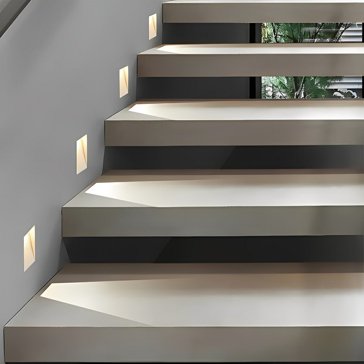 Lampa Schodowa Wpuszczana Minimalistyczna z Czujnikiem Ruchu do Schodów i Korytarza