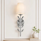 Lampa Ścienna Boho z Motywem Liści i Abażurem