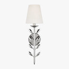Lampa Ścienna Boho z Motywem Liści i Abażurem