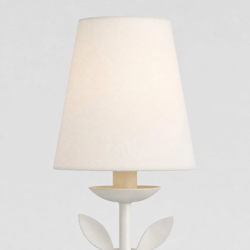 Lampa Ścienna Boho z Motywem Liści i Abażurem
