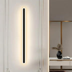 Lampa Ścienna Minimalistyczna Liniowa ze Zintegrowanym Źródłem Światła