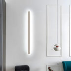 Lampa Ścienna Minimalistyczna Liniowa ze Zintegrowanym Źródłem Światła