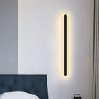 Lampa Ścienna Minimalistyczna Liniowa ze Zintegrowanym Źródłem Światła