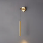 Lampa Ścienna Minimalistyczna z Cylindrycznym Kloszem na Kablu