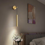 Lampa Ścienna Minimalistyczna z Cylindrycznym Kloszem na Kablu ##POS:18##