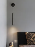 Lampa Ścienna Minimalistyczna z Cylindrycznym Kloszem na Kablu