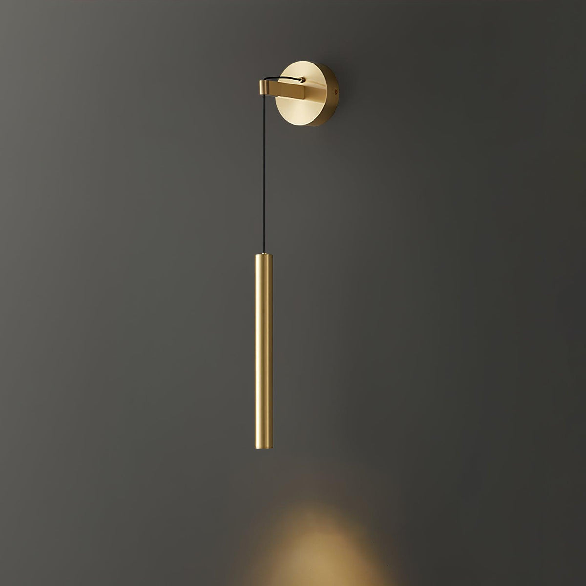 Lampa Ścienna Minimalistyczna z Cylindrycznym Kloszem na Kablu ##POS:25##