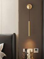Lampa Ścienna Minimalistyczna z Cylindrycznym Kloszem na Kablu