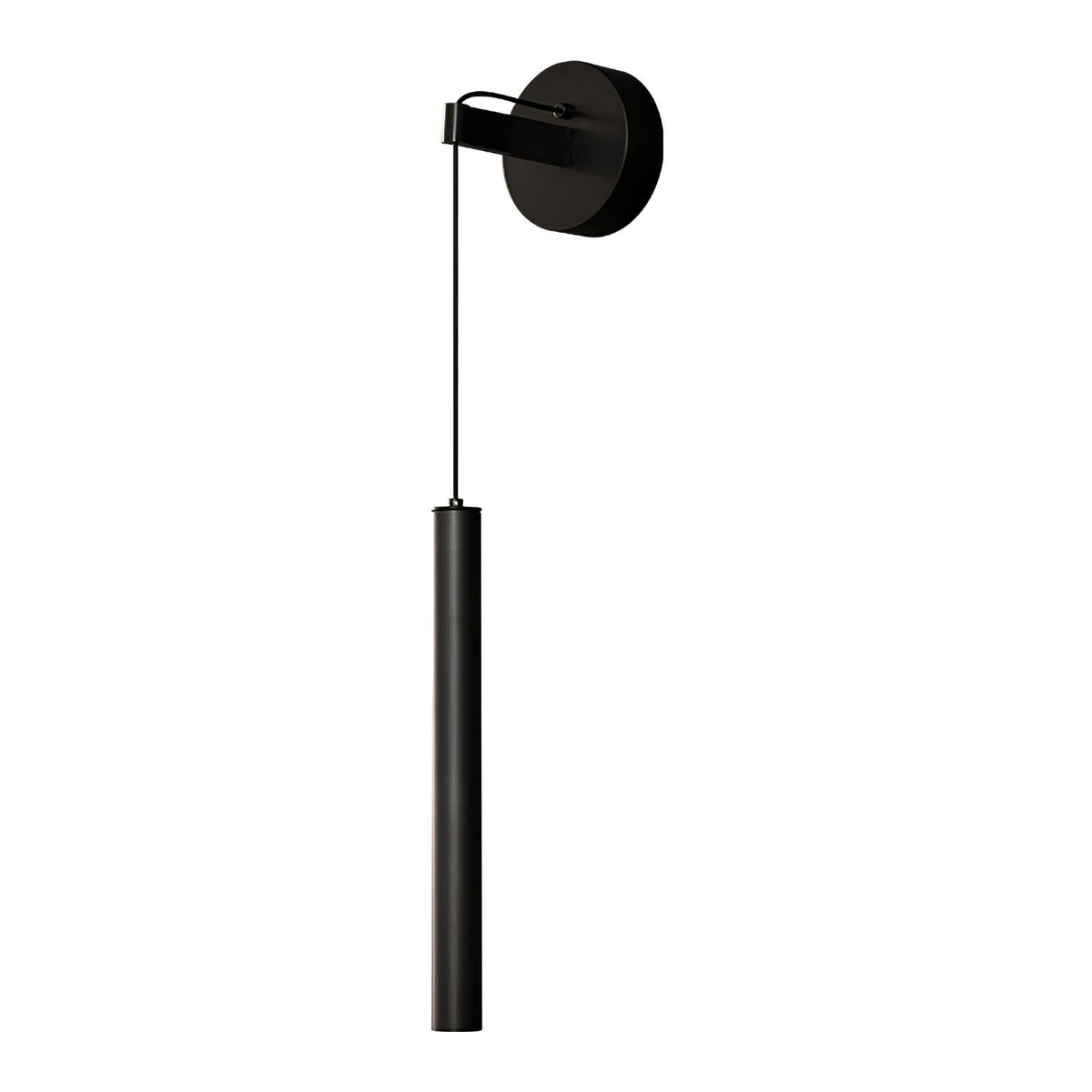 Lampa Ścienna Minimalistyczna z Cylindrycznym Kloszem na Kablu