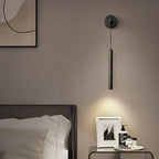 Lampa Ścienna Minimalistyczna z Cylindrycznym Kloszem na Kablu