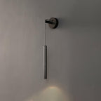 Lampa Ścienna Minimalistyczna z Cylindrycznym Kloszem na Kablu