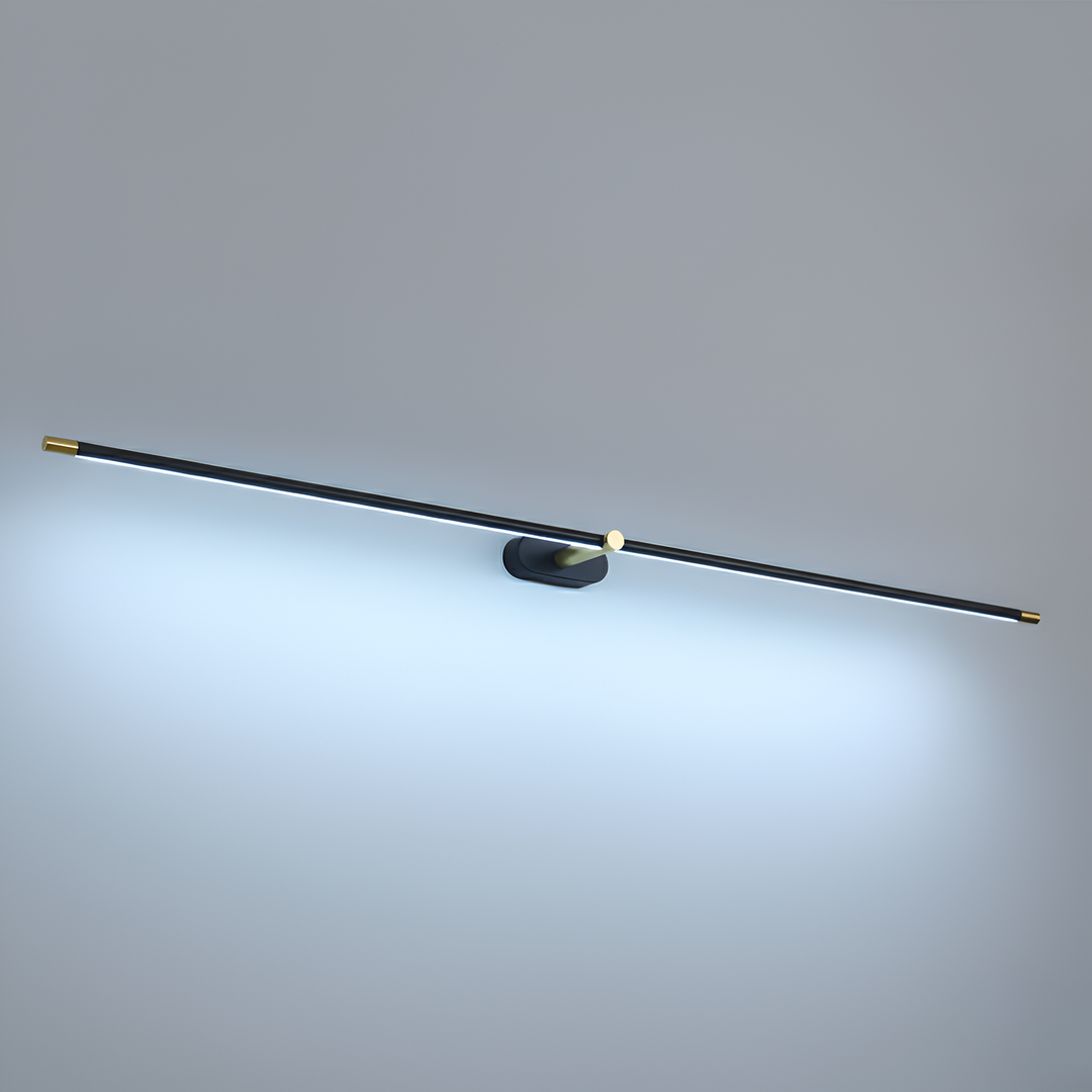 Lampa Ścienna Minimalistyczna z Obrotowym Ramieniem do Lustra i Obrazów