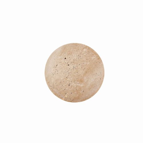 Lampa Ścienna Minimalistyczna z Trawertynu z Podświetleniem Halo
