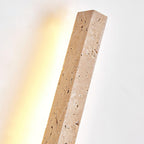 Lampa Ścienna Minimalistyczna z Trawertynu z Wbudowanym Oświetleniem