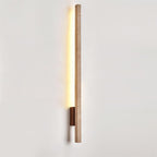 Lampa Ścienna Minimalistyczna z Trawertynu z Wbudowanym Oświetleniem