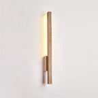 Lampa Ścienna Minimalistyczna z Trawertynu z Wbudowanym Oświetleniem