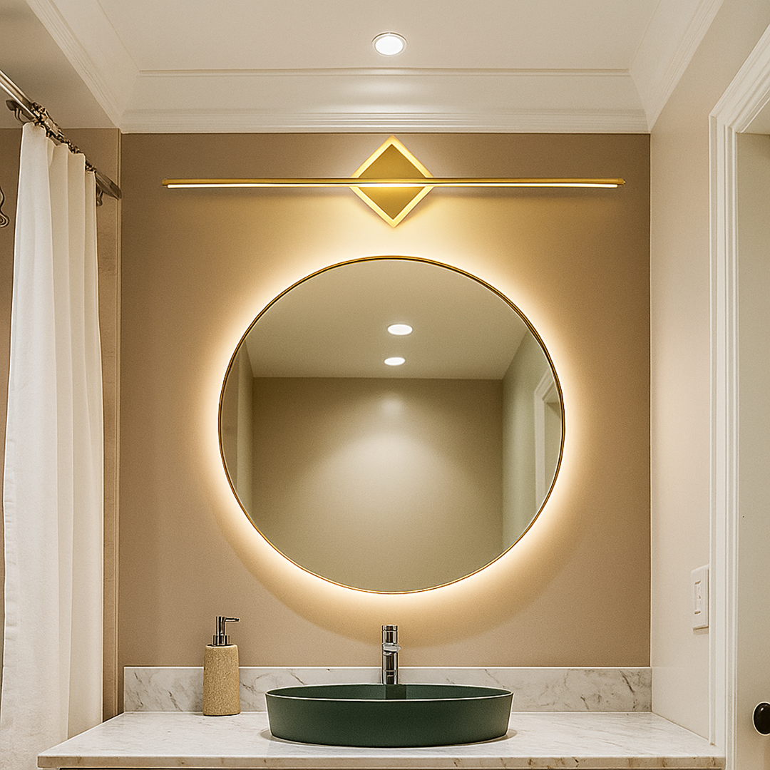 Lampa Ścienna Minimalistyczna z Zintegrowanym Źródłem Światła