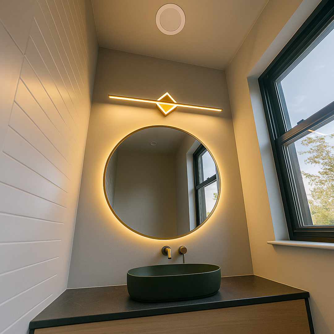 Lampa Ścienna Minimalistyczna z Zintegrowanym Źródłem Światła