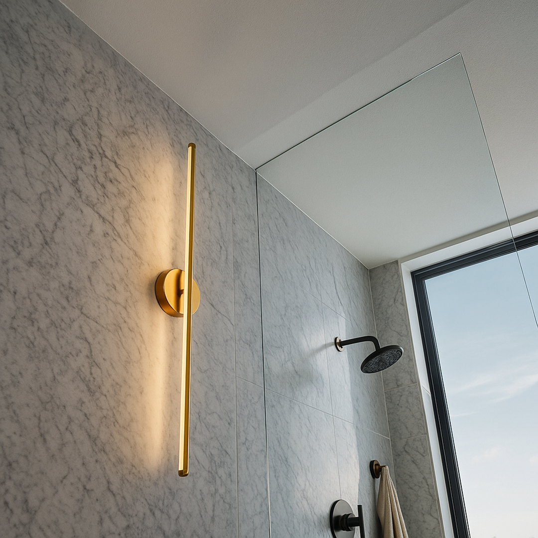 Lampa Ścienna Minimalistyczna z Zintegrowanym Źródłem Światła