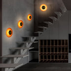 Lampa Ścienna Nowoczesna Minimalistyczna z Okrągłą Tarczą i Wbudowanym LED