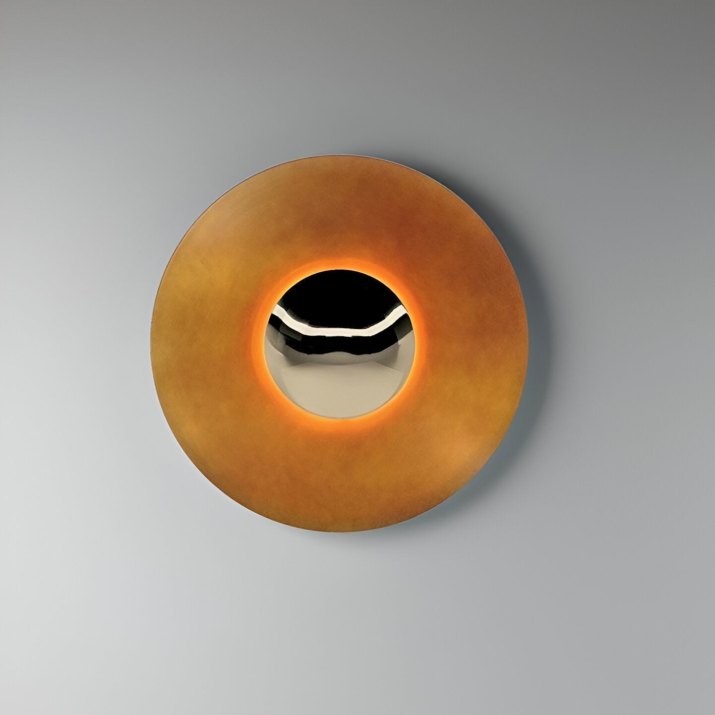 Lampa Ścienna Nowoczesna Minimalistyczna z Okrągłą Tarczą i Wbudowanym LED