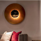 Lampa Ścienna Nowoczesna Minimalistyczna z Okrągłą Tarczą i Wbudowanym LED