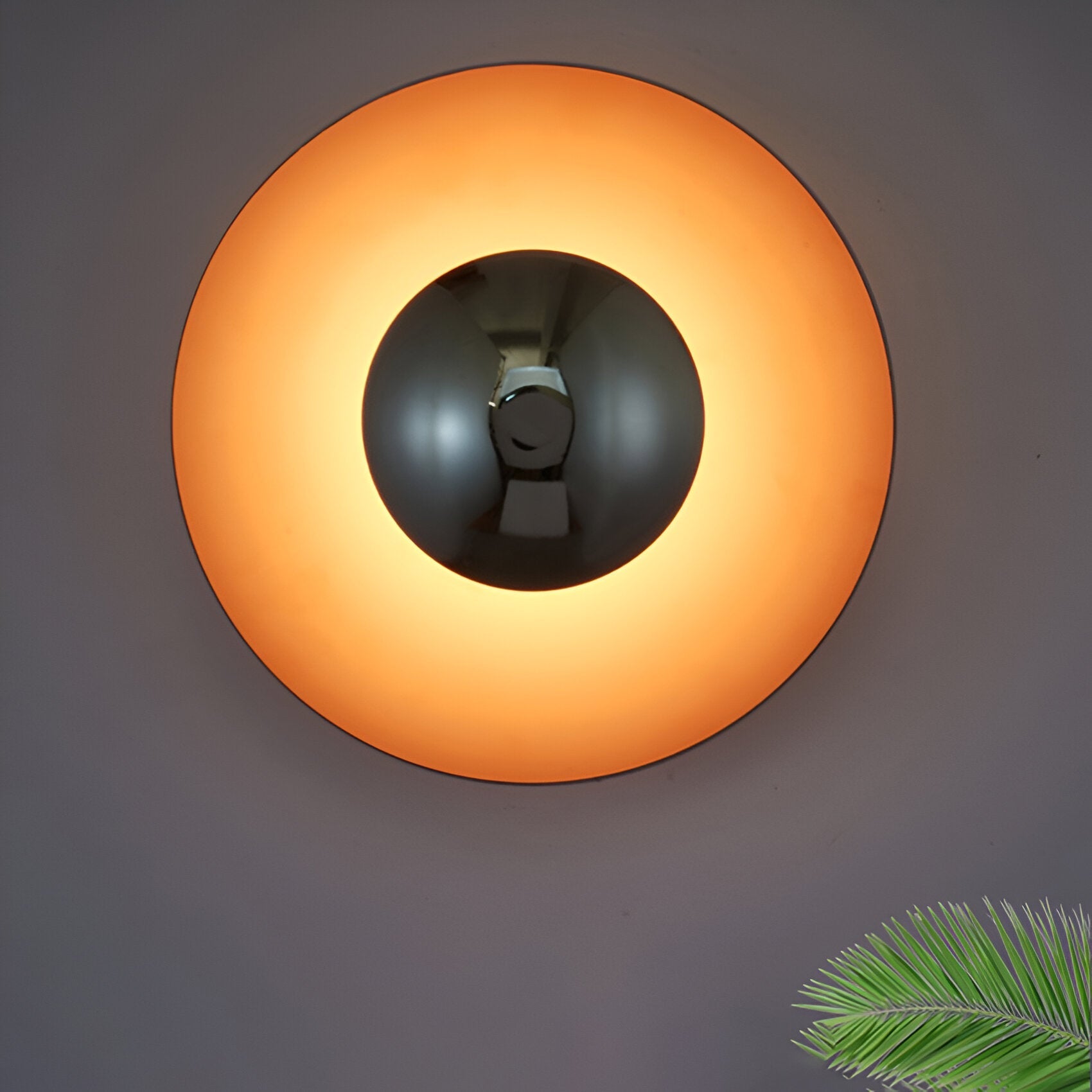 Lampa Ścienna Nowoczesna Minimalistyczna z Okrągłą Tarczą i Wbudowanym LED