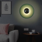 Lampa Ścienna Nowoczesna Minimalistyczna z Okrągłą Tarczą i Wbudowanym LED