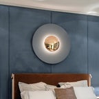 Lampa Ścienna Nowoczesna Minimalistyczna z Okrągłą Tarczą i Wbudowanym LED