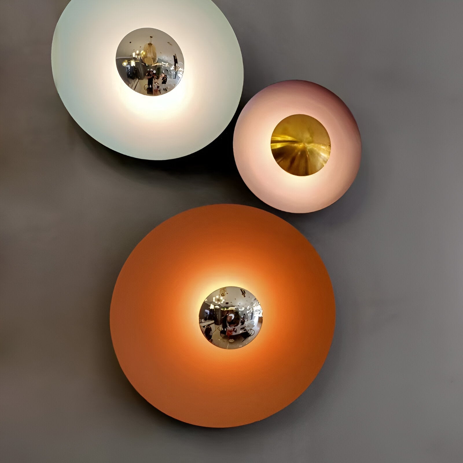 Lampa Ścienna Nowoczesna Minimalistyczna z Okrągłą Tarczą i Wbudowanym LED