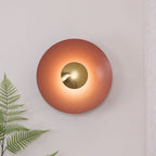 Lampa Ścienna Nowoczesna Minimalistyczna z Okrągłym Kloszem i Zintegrowanym LED