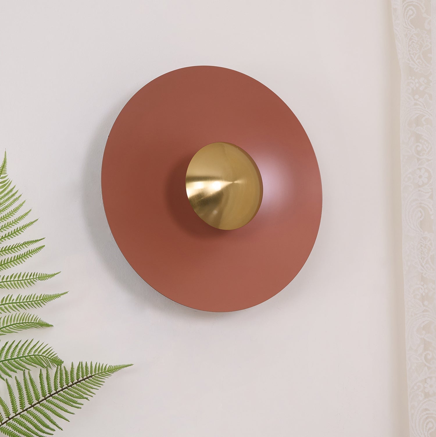 Lampa Ścienna Nowoczesna Minimalistyczna z Okrągłym Kloszem i Zintegrowanym LED