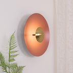 Lampa Ścienna Nowoczesna Minimalistyczna z Okrągłym Kloszem i Zintegrowanym LED