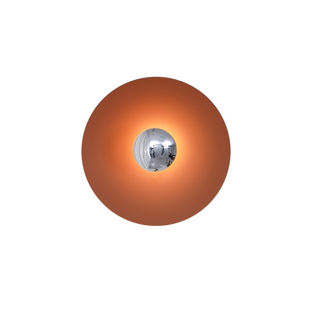 Lampa Ścienna Nowoczesna Minimalistyczna z Okrągłym Kloszem i Zintegrowanym LED