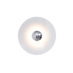Lampa Ścienna Nowoczesna Minimalistyczna z Okrągłym Kloszem i Zintegrowanym LED