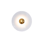 Lampa Ścienna Nowoczesna Minimalistyczna z Okrągłym Kloszem i Zintegrowanym LED